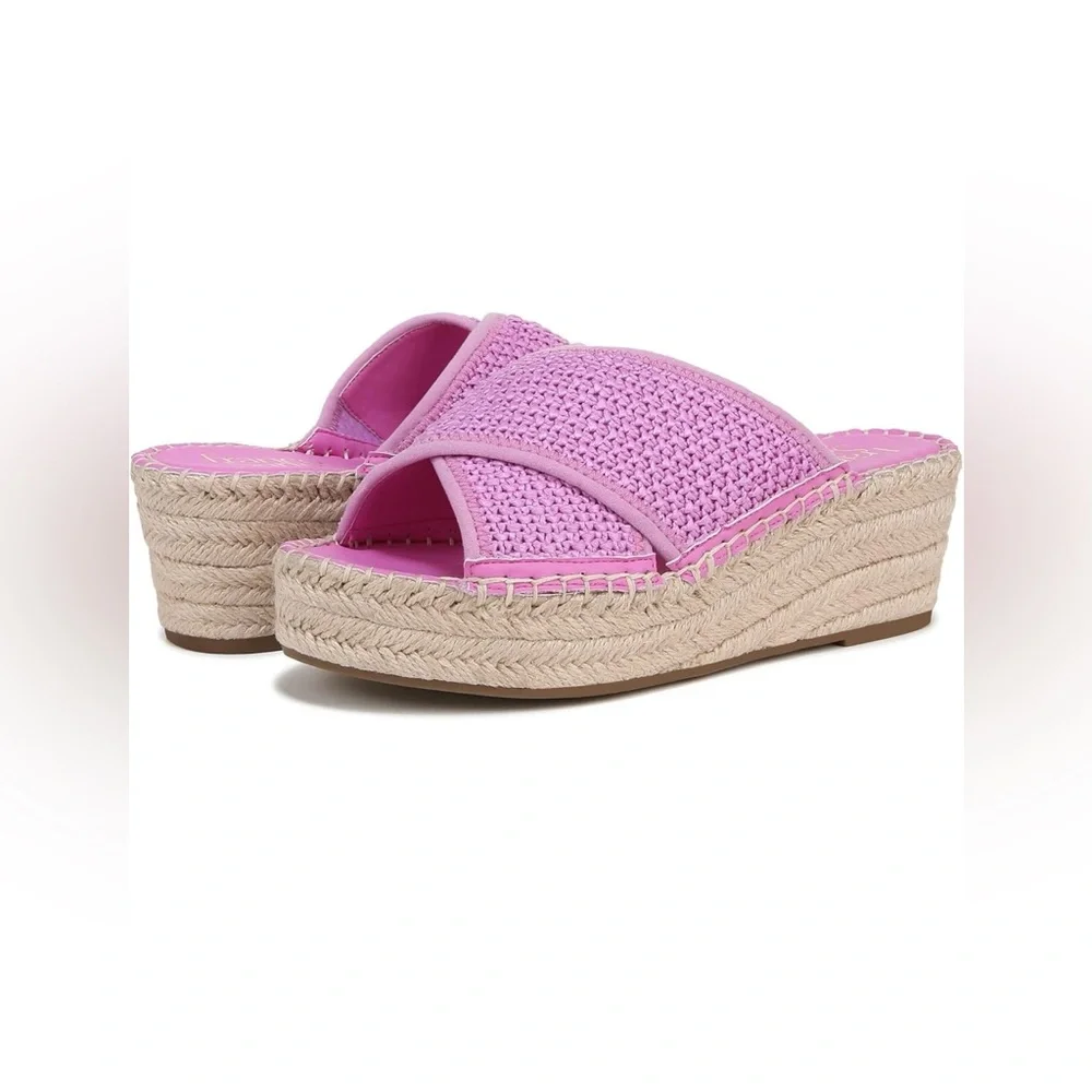 NWOB Franco Sarto Women's Pacifica Espadrille Wedge Sandal